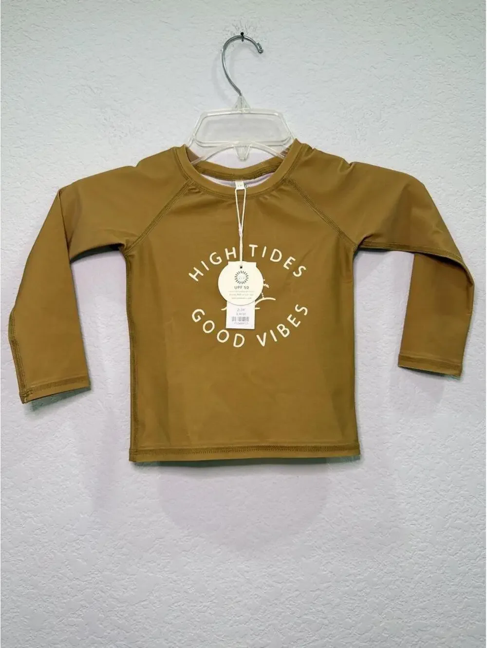 High Tides Good Vibes Kids Rash Guard